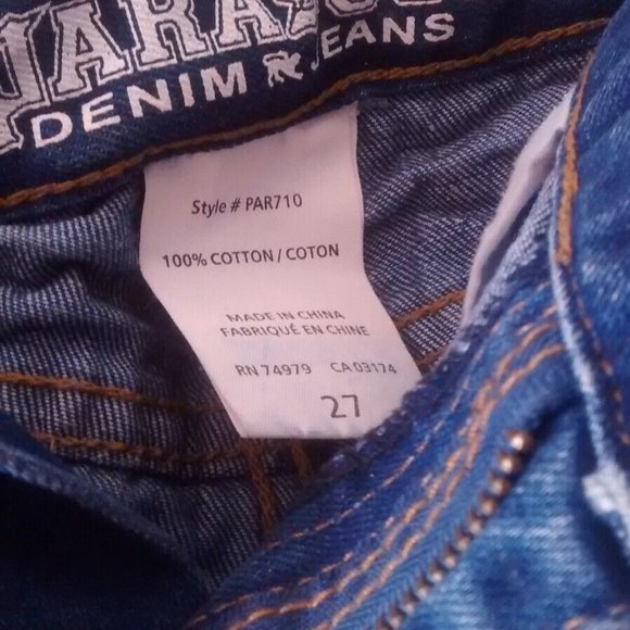 Parasuco Denim Jean Shorts Size 27 Low Rise Zip - Picture 2 of 5